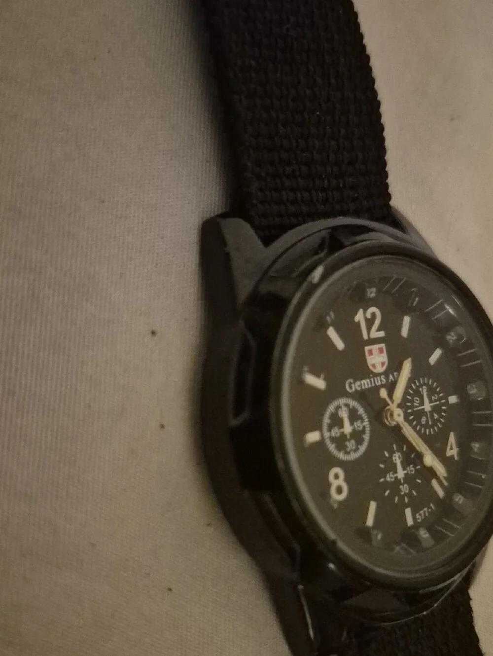 Best for SEO): Gemius Army Black Tactical Field Watch Military Style Canvas Stra